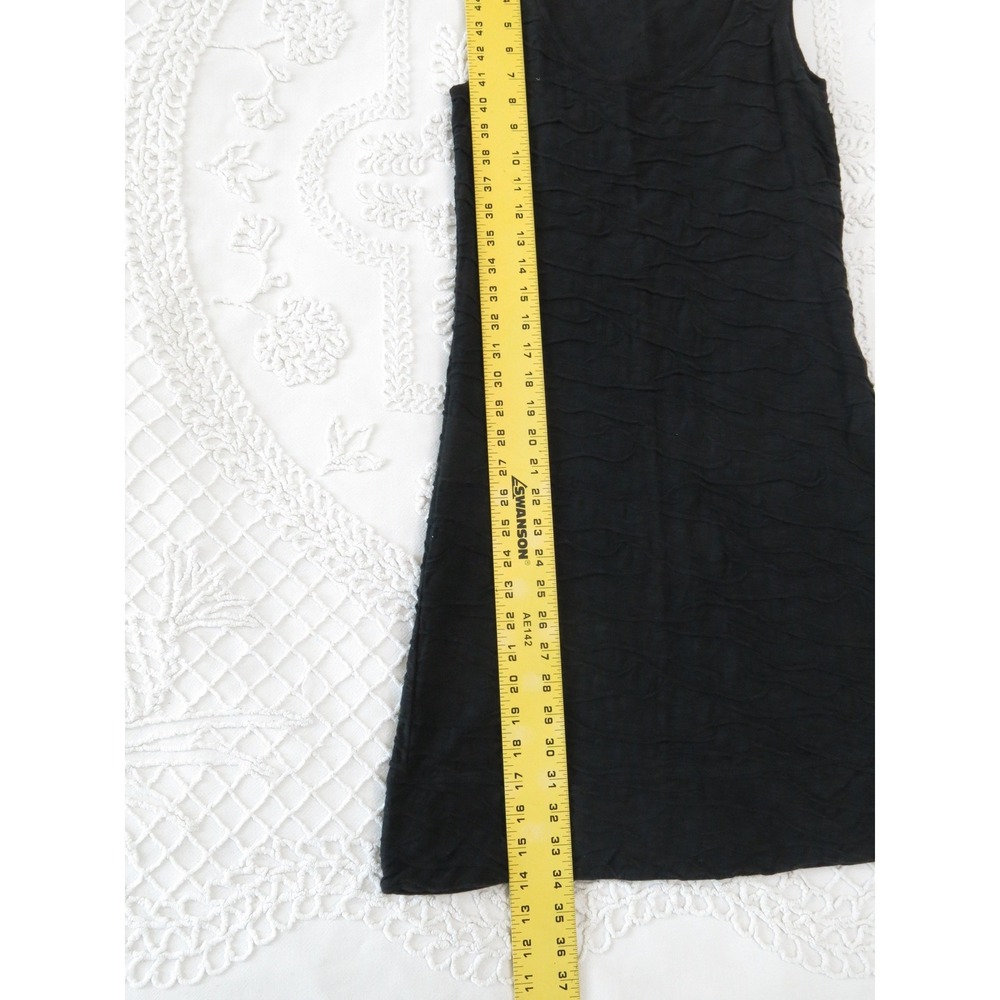 Toad&Co XS Black Samba Wave Tank Dress Organic Cotton Tencel Shift Sundress - Picture 4 of 8